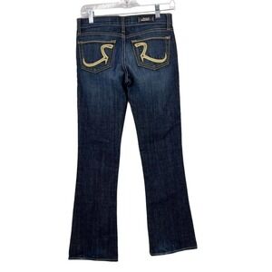 Rock & Republic Jeans Womens 26 Bootcut Flare Low Rise Dark Wash Denim 29x33